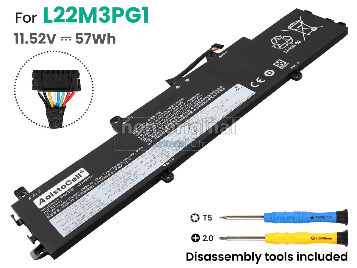 batterie pour Lenovo L22M3PG1