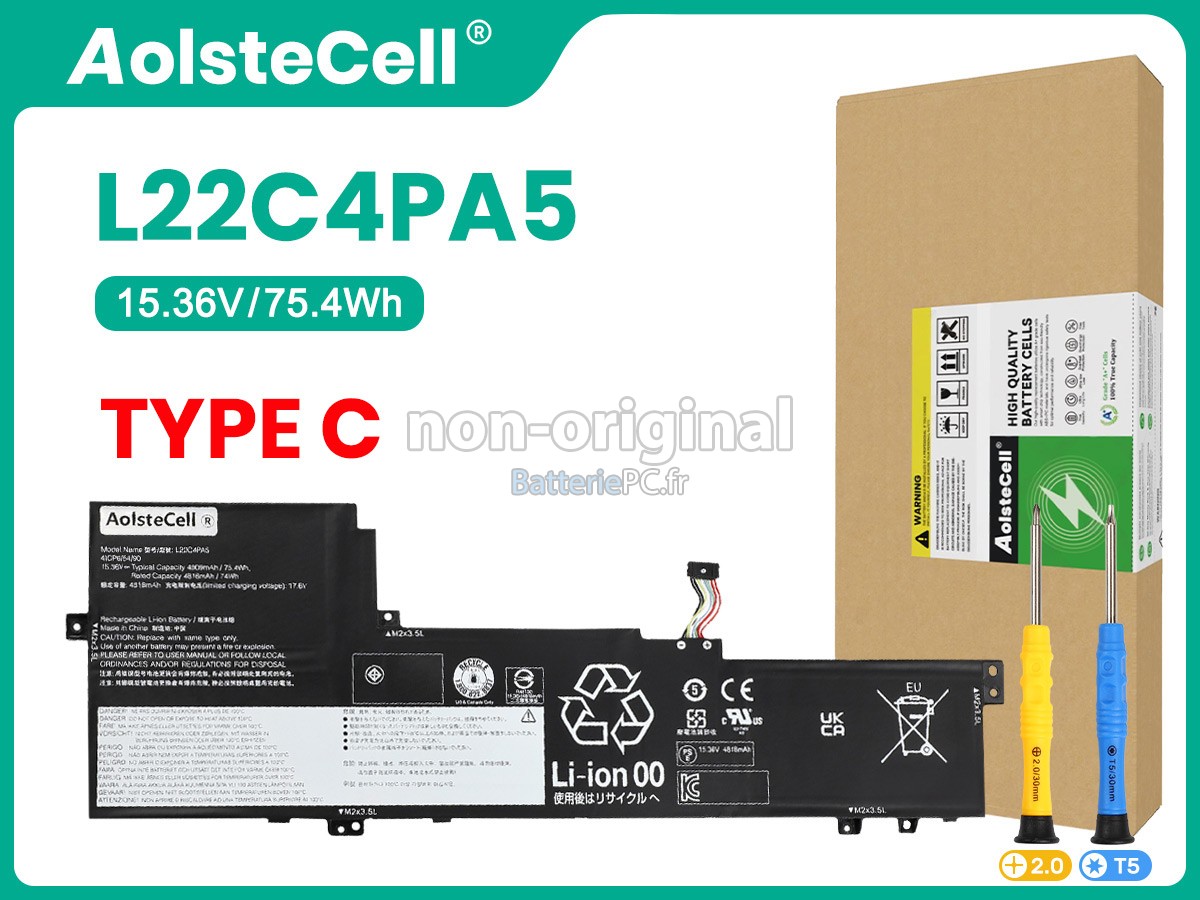 batterie pour Lenovo IdeaPad SLIM 5 16ABR8-82XG008EAX