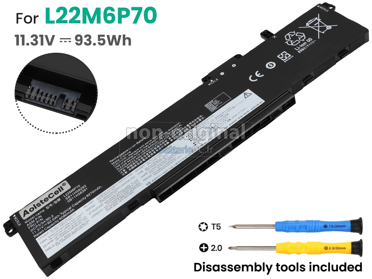 batterie pour Lenovo L22C6P70