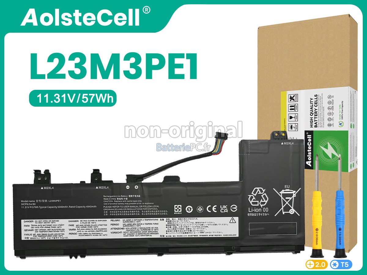 batterie pour Lenovo L23L3PE1