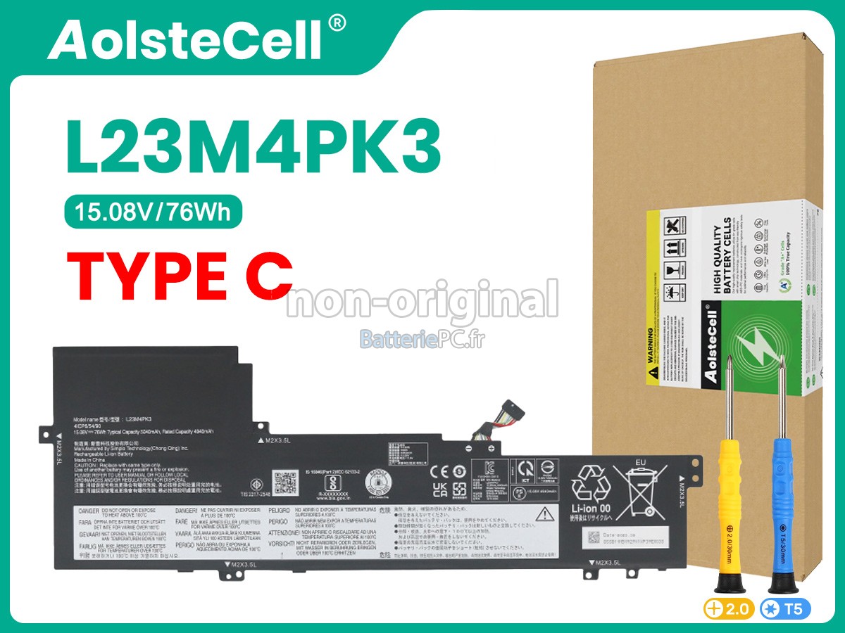 batterie pour Lenovo IdeaPad SLIM 5 16AHP9-83DD000UKR