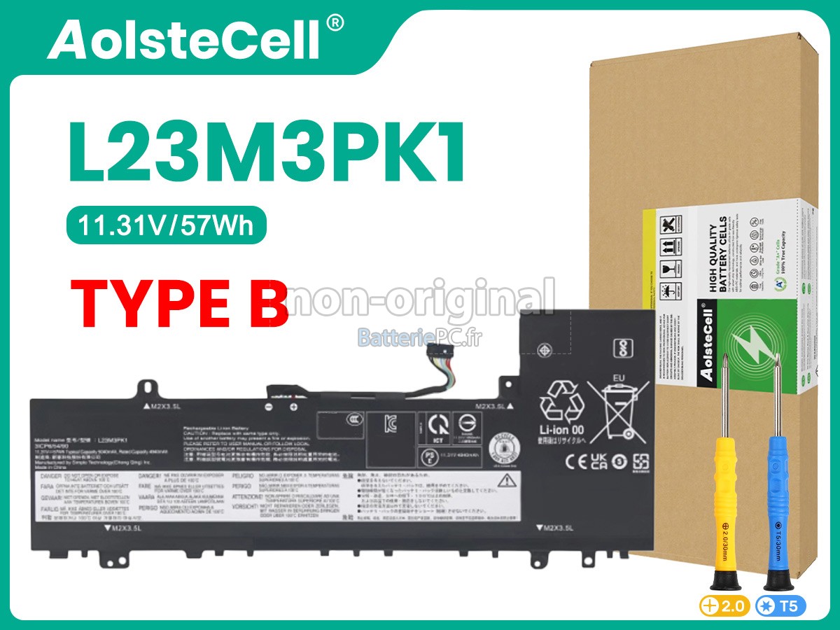 batterie pour Lenovo IdeaPad SLIM 5 16AHP9-83DD000UKR