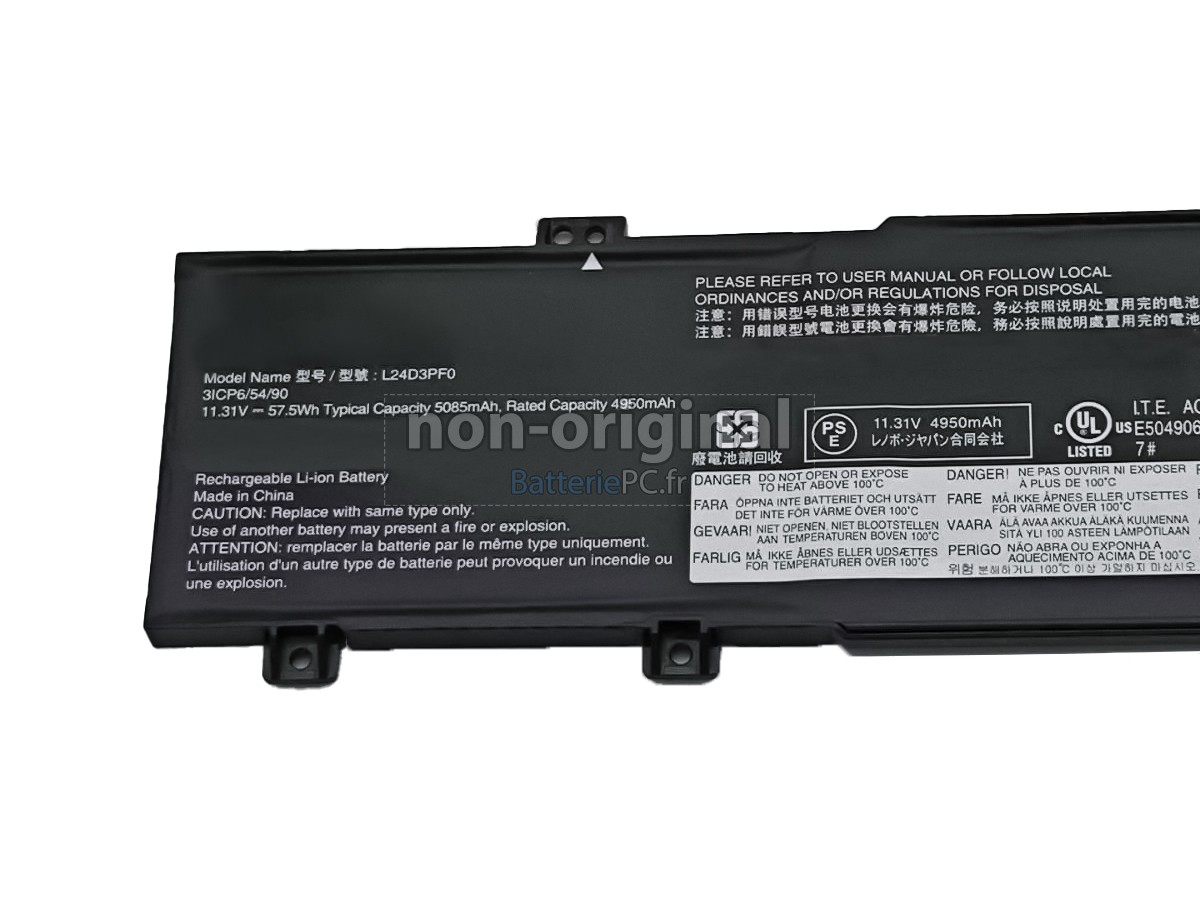 batterie pour Lenovo L24C3PF0