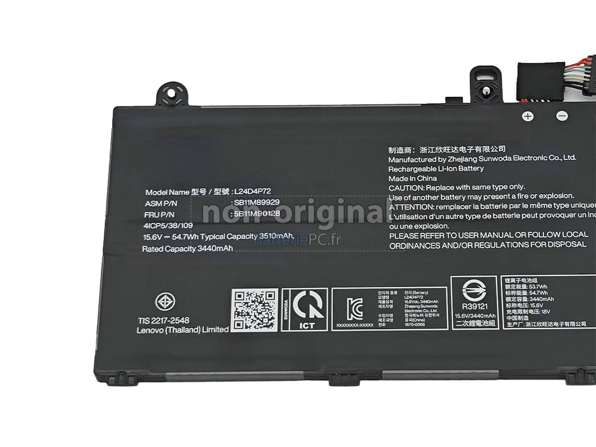 batterie pour Lenovo L24D4P72