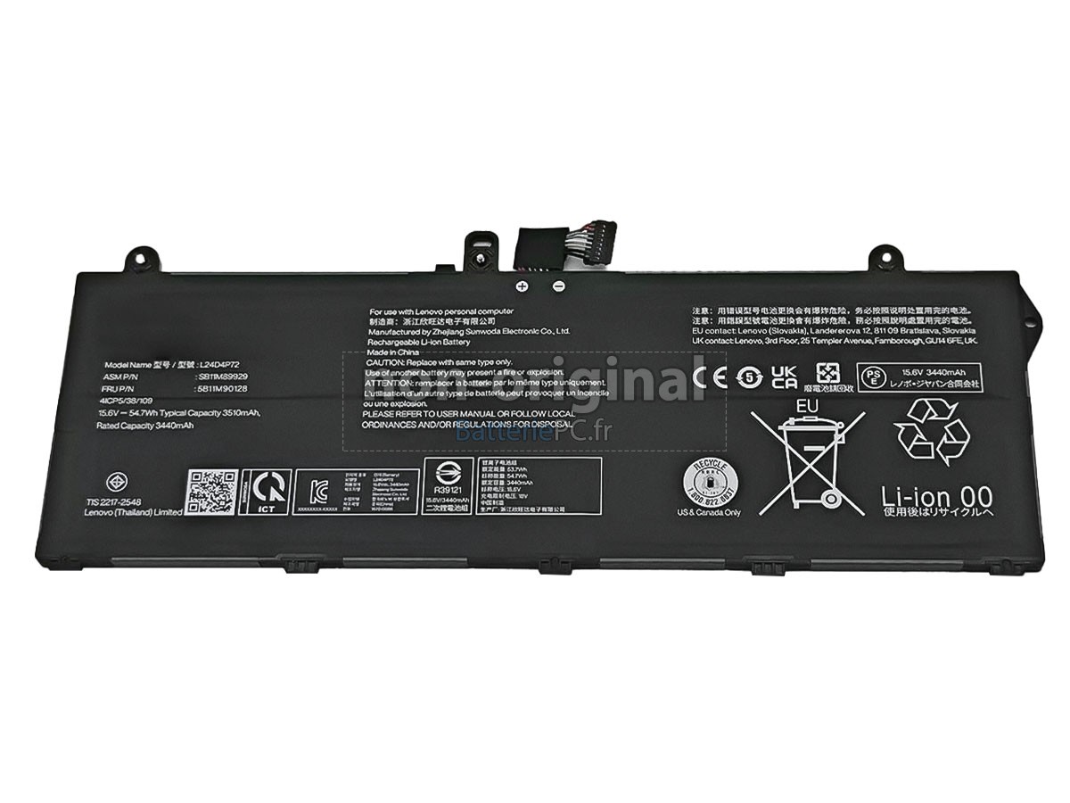 batterie pour Lenovo L24D4P72