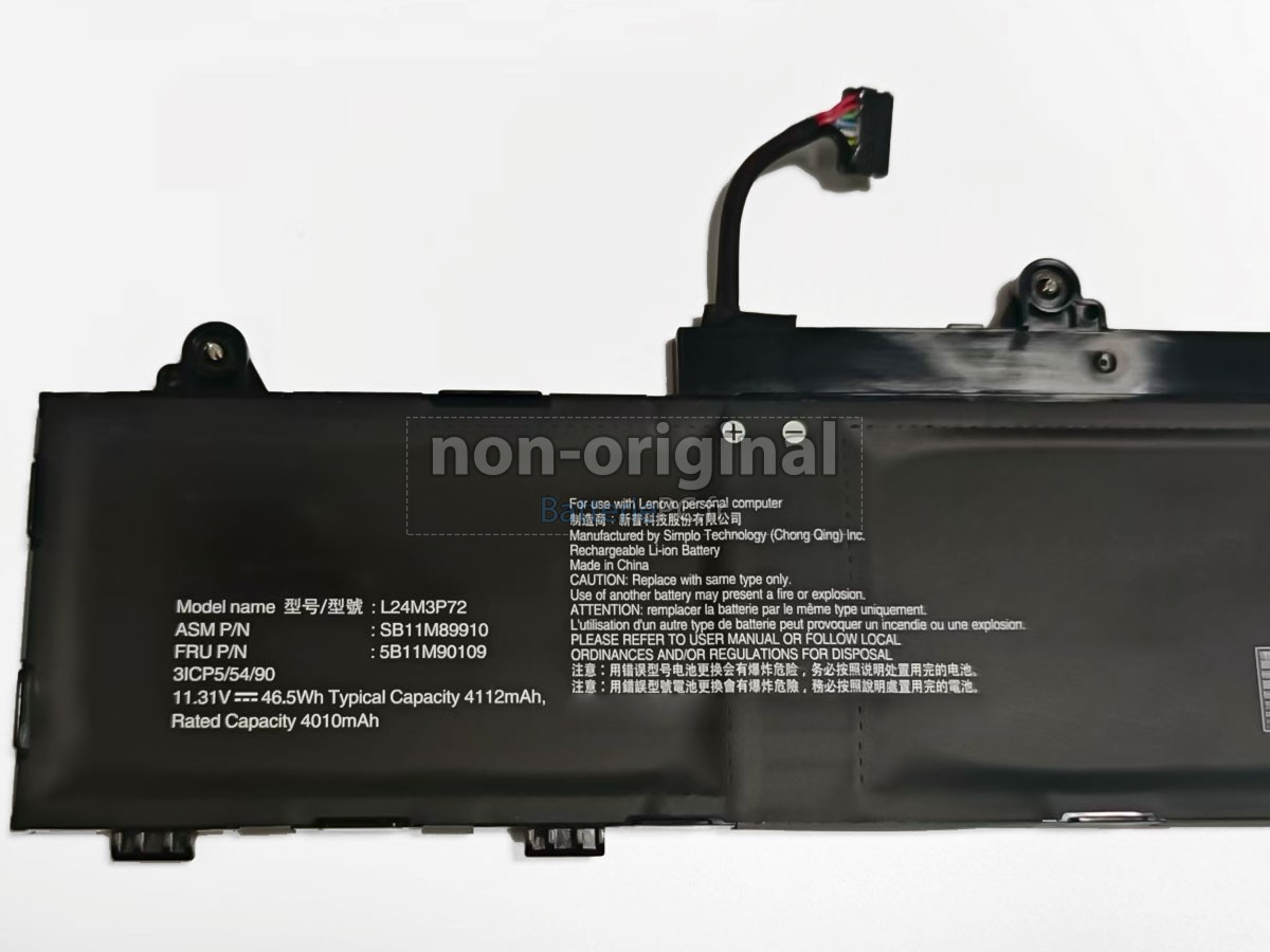 batterie pour Lenovo ThinkPad L16 GEN 2-21SA002PFE
