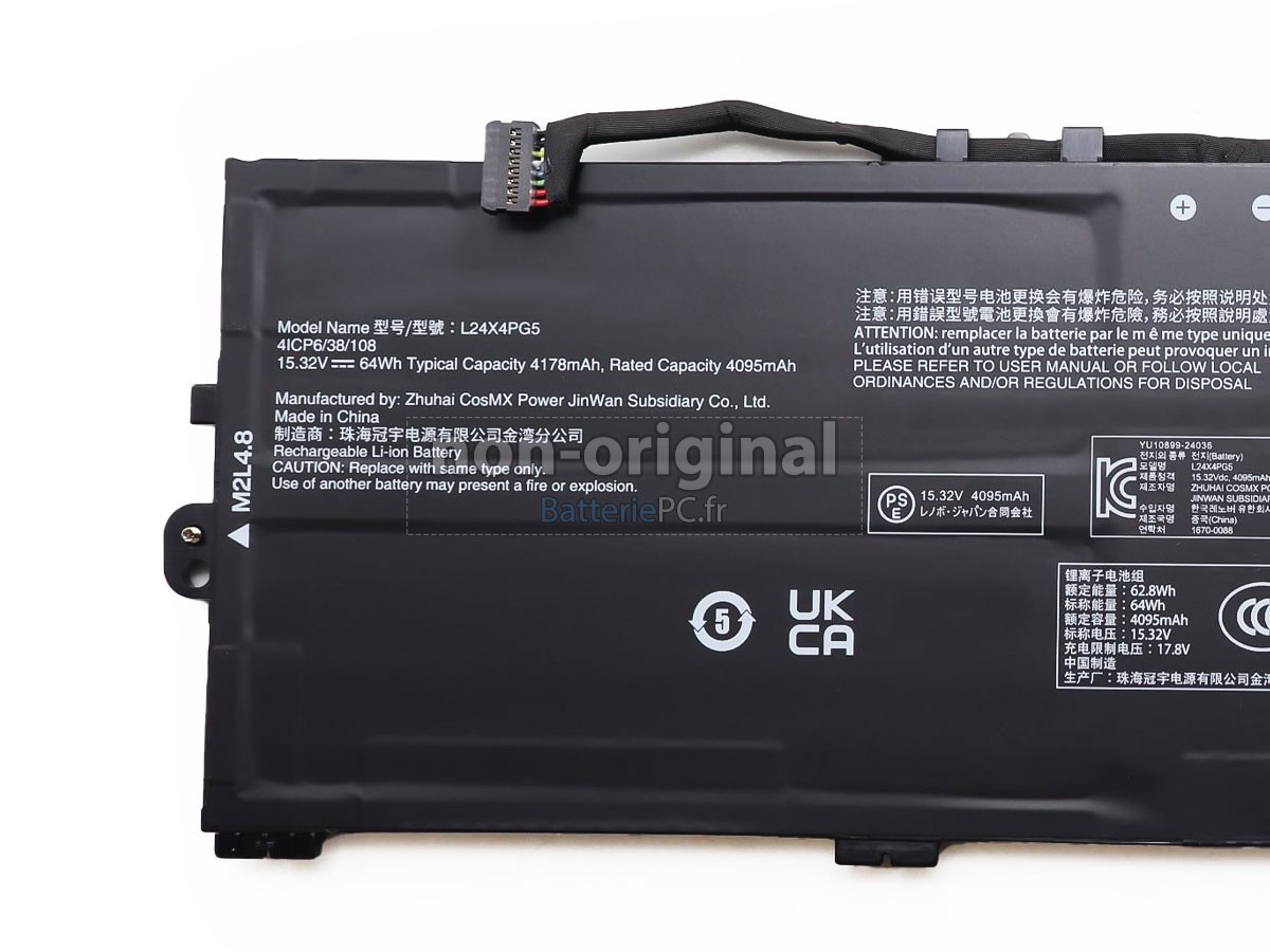 batterie pour Lenovo 5B11Q73065
