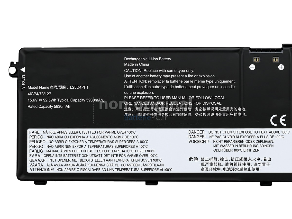 batterie pour Lenovo IdeaPad PRO 5 14AGP11-83SG