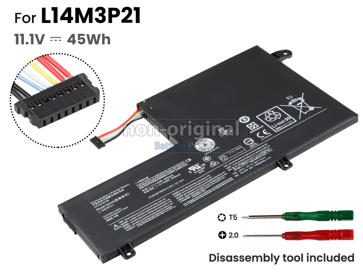 batterie pour Lenovo L14L3P21(3ICP6/55/90)