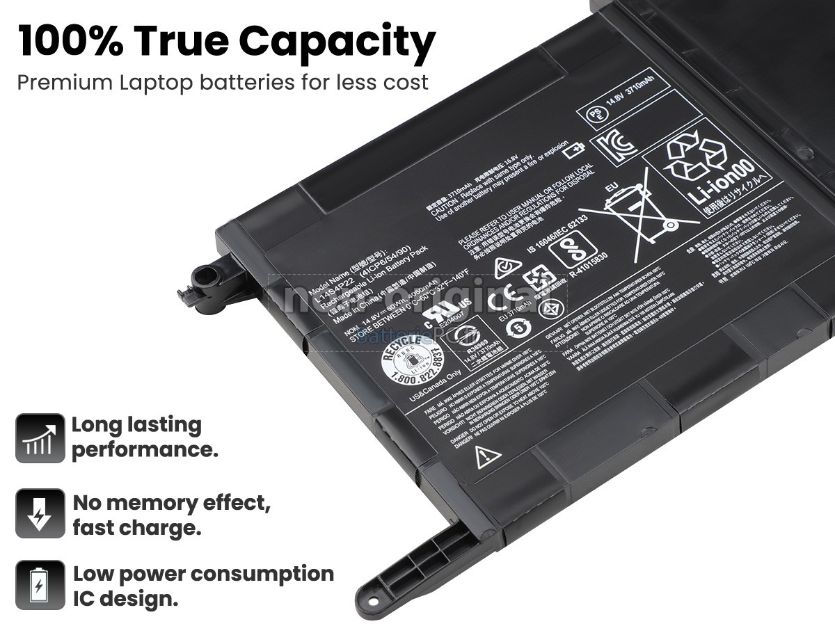 batterie pour Lenovo L14S4P22(4ICP6/54/90)