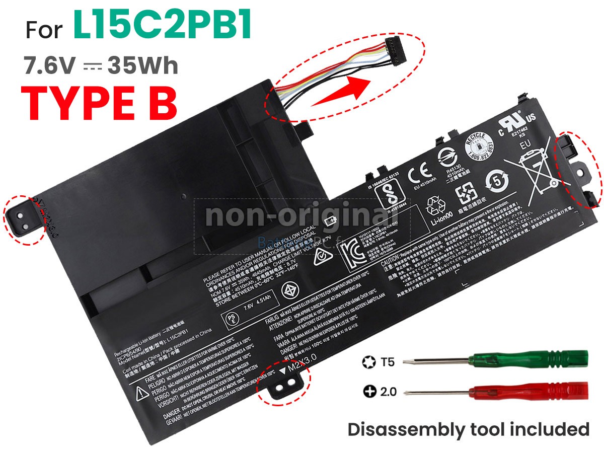 batterie pour Lenovo YOGA 520-14IKB(80X8009GGE)