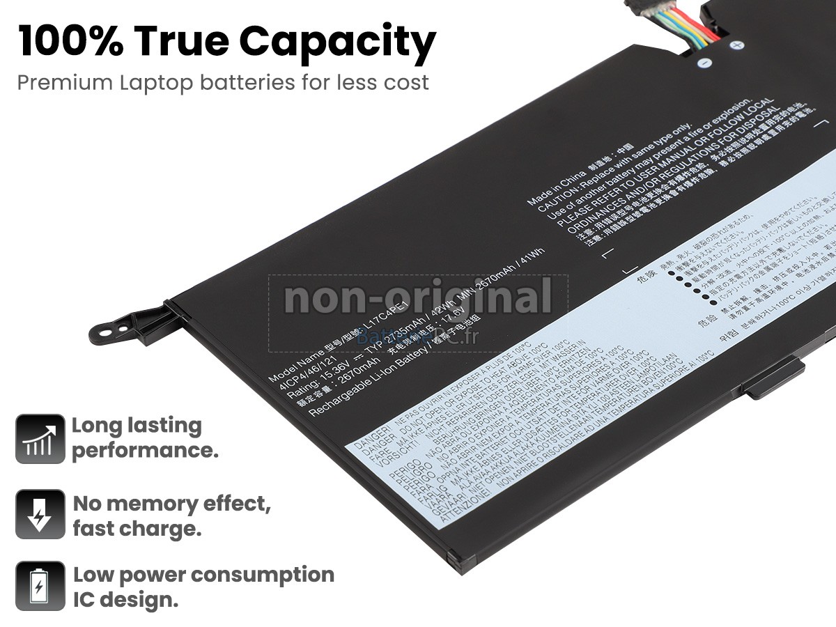 batterie pour Lenovo L17S4PE1