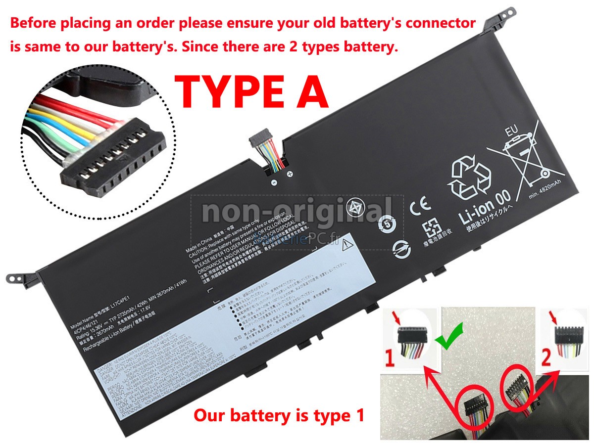 batterie pour Lenovo L17S4PE1