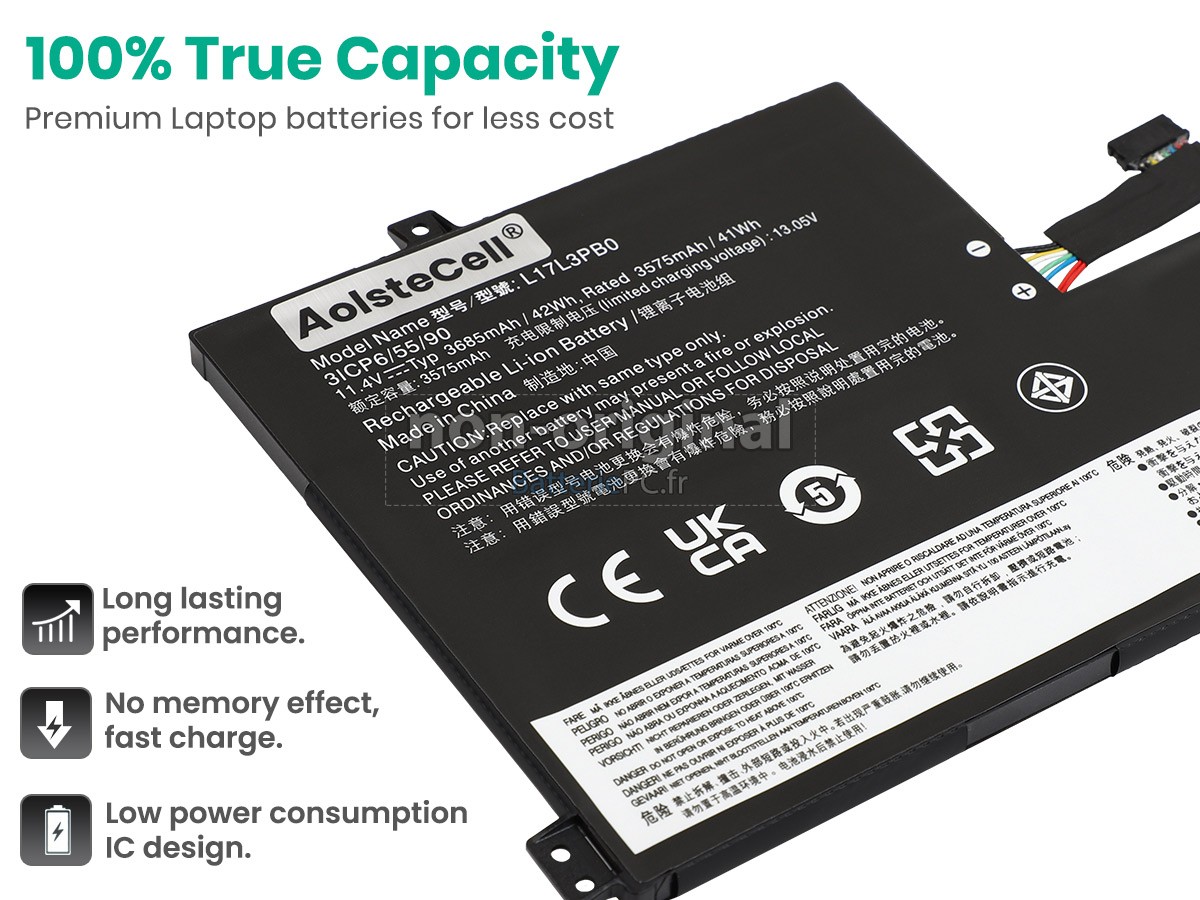 batterie pour Lenovo L17M3PB0