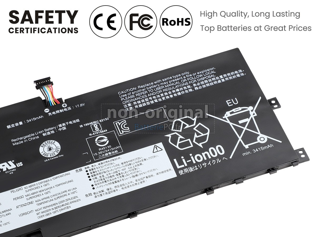 batterie pour Lenovo ThinkPad X1 YOGA 3RD GEN-20LD003HMD