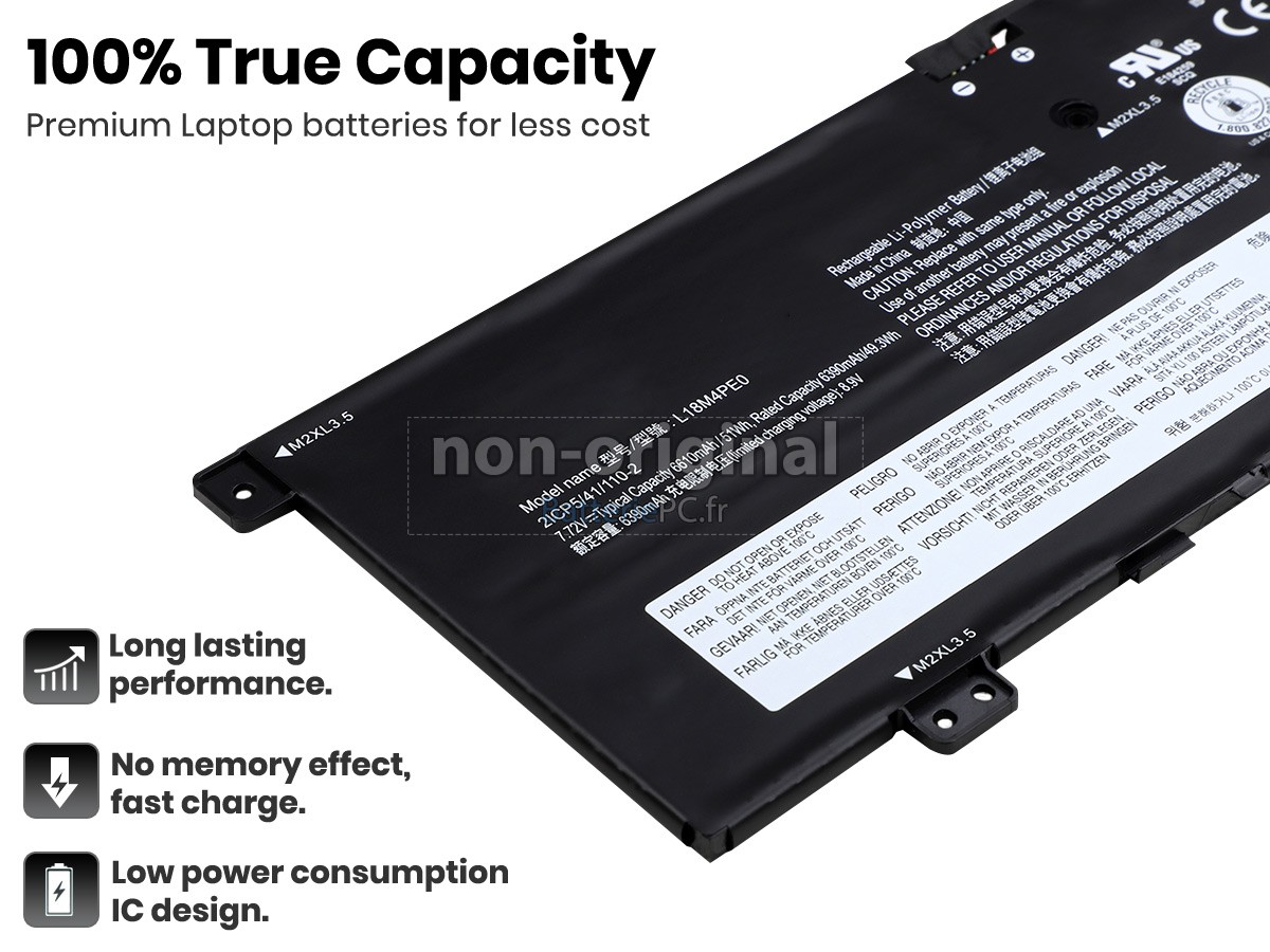 batterie pour Lenovo YOGA C740-14IML-81TC002XAX