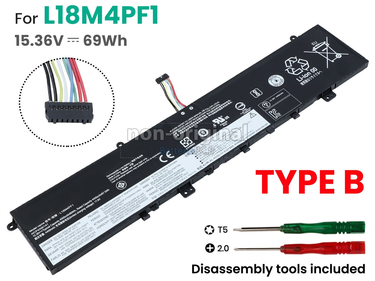 batterie pour Lenovo YOGA C940-15IRH-81TE0011MX