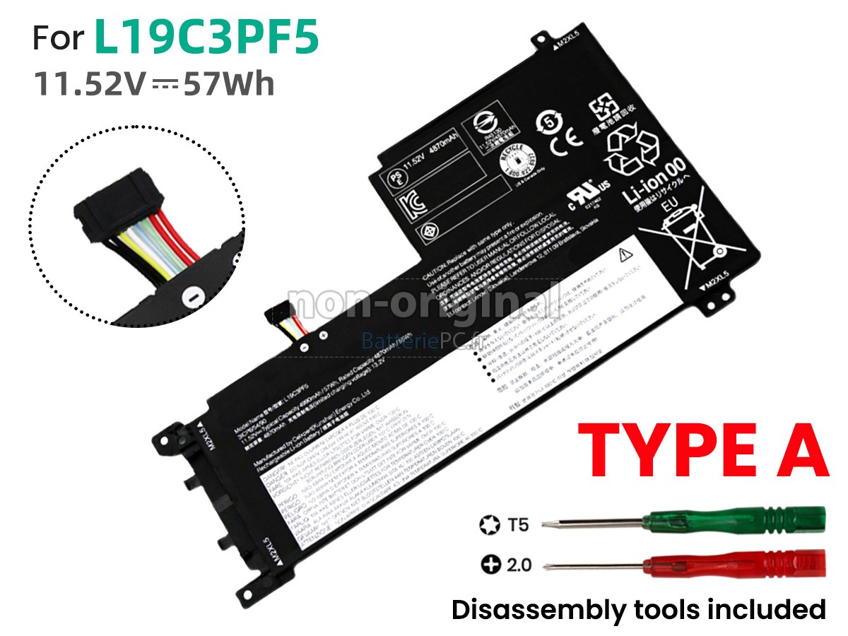 batterie pour Lenovo IdeaPad 5-15ARE05-81YQ006XMX