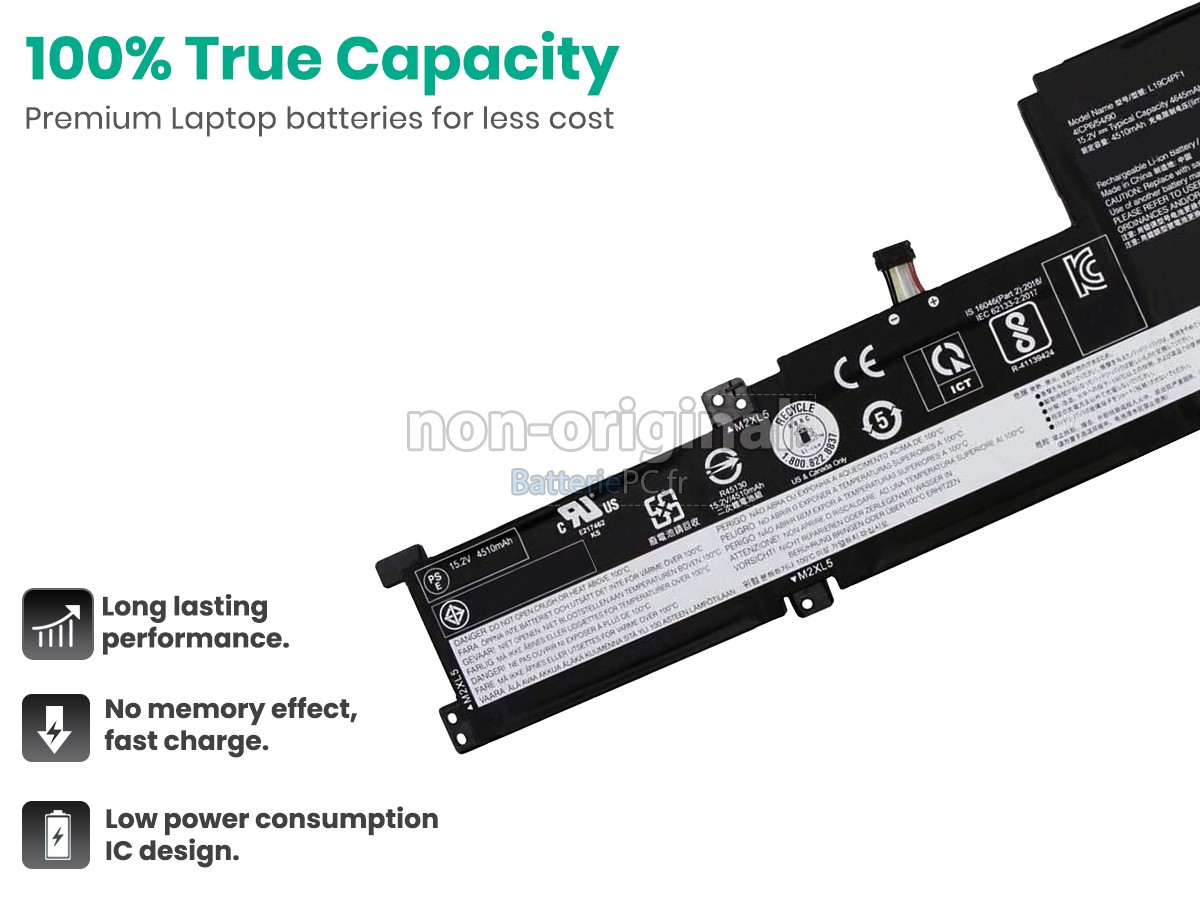 batterie pour Lenovo IdeaPad 5-15ARE05-81YQ006XMX