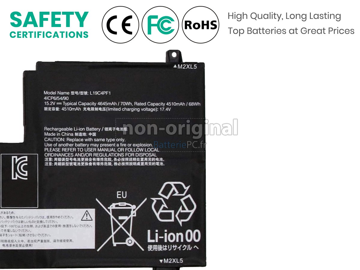 batterie pour Lenovo IdeaPad 5-15ARE05-81YQ006XMX