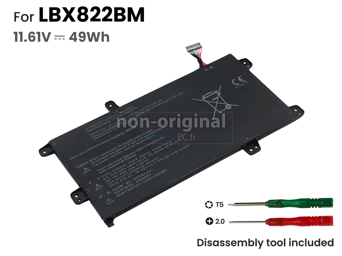 batterie pour LG LBX822BM(3ICP5/61/80)
