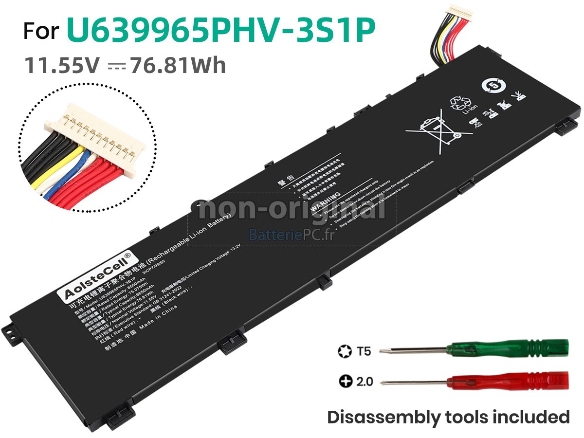 batterie pour Machenike U639965PHV-3S1P