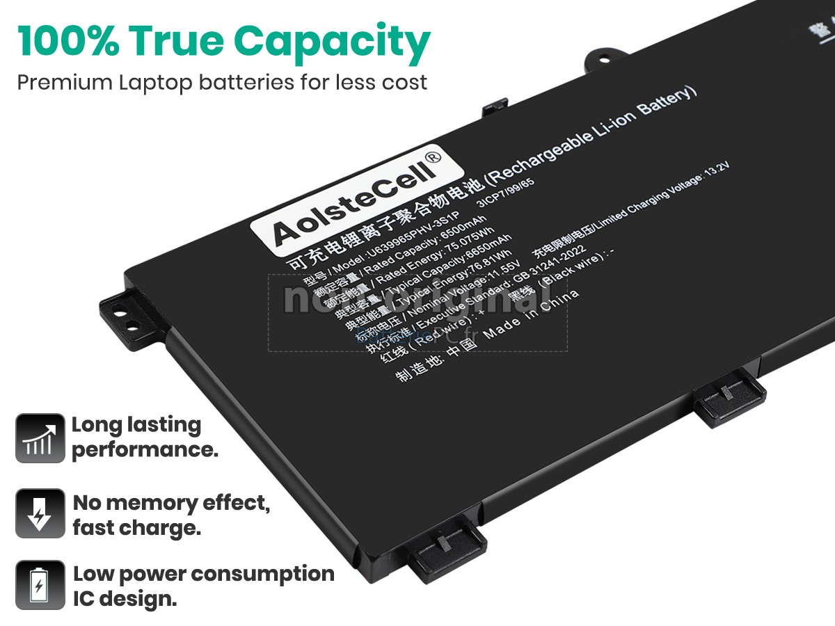 batterie pour Machenike U639965PHV-3S1P