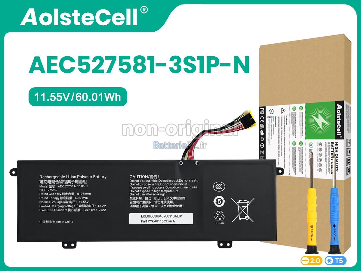 batterie pour Mechrevo A011609147A