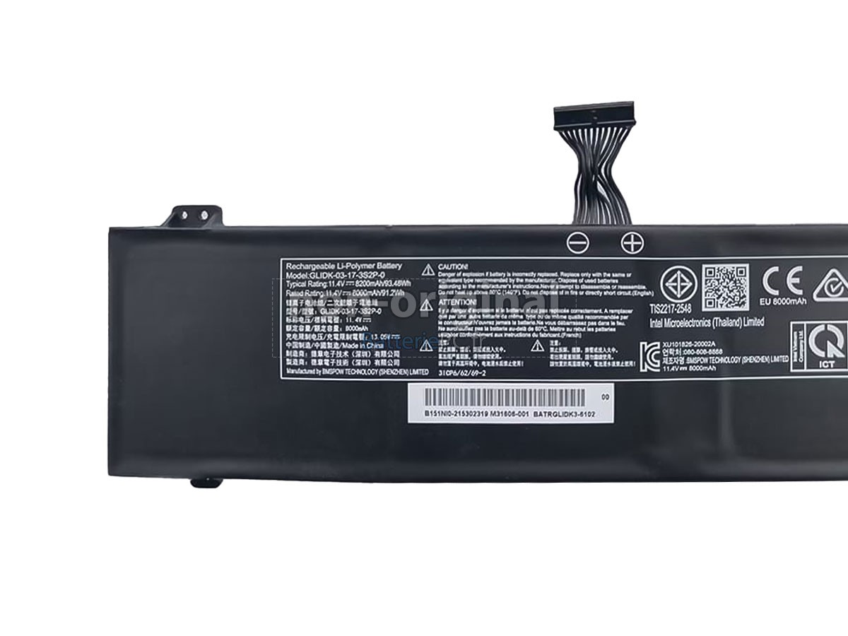 batterie pour Mechrevo GLIDK-00-15-3S2P-0