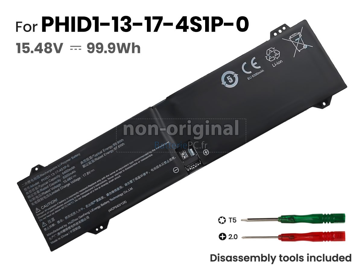 batterie pour Mechrevo PHID1-13-17-4S1P-0