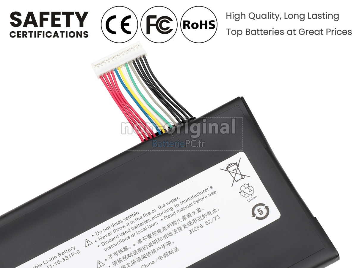 batterie pour Mechrevo GI5CN-00-13-3S1P-0