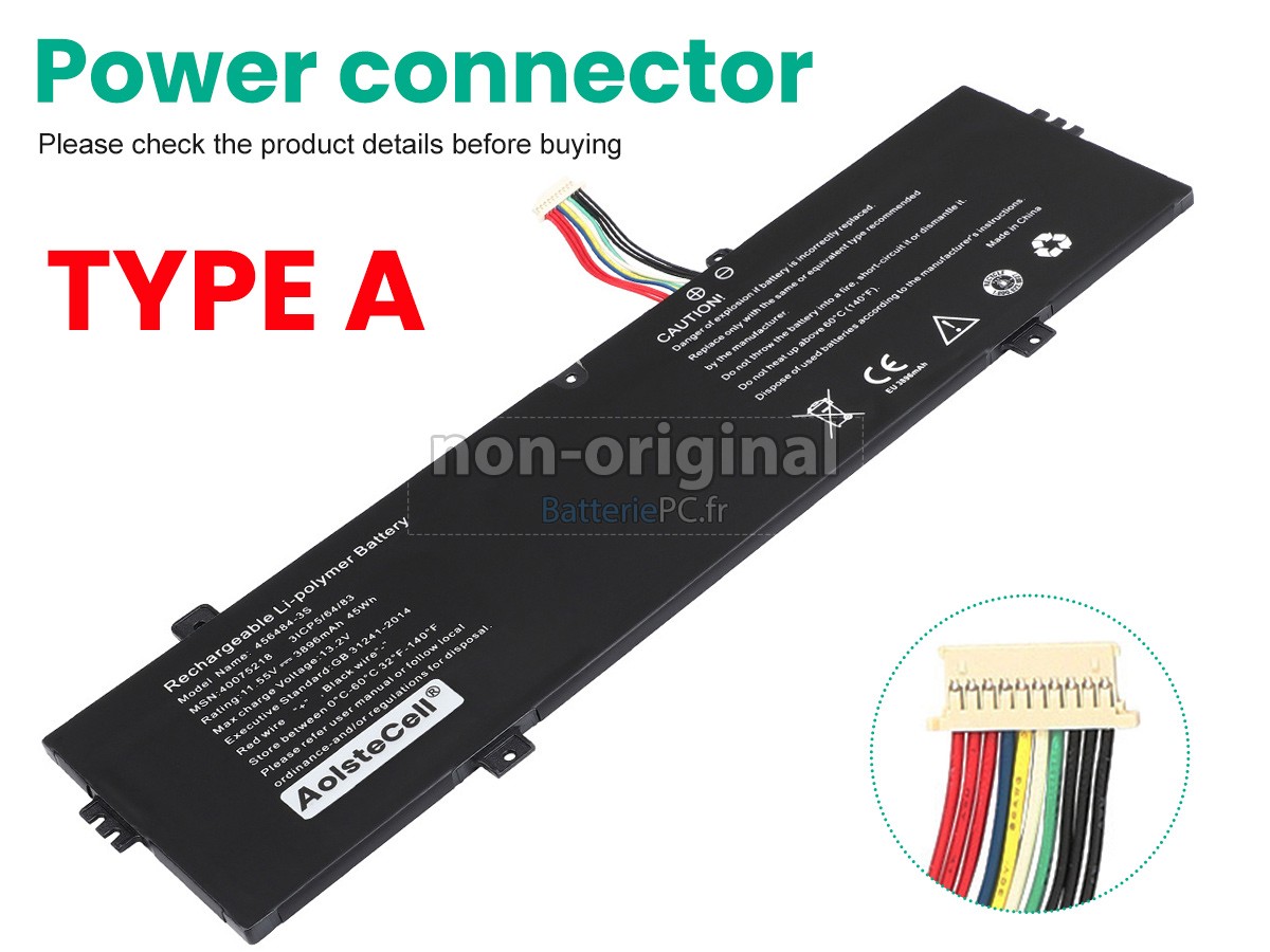 batterie pour Medion Akoya E15412 (NS15TG)