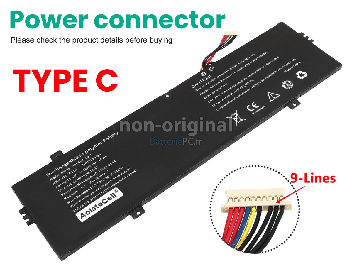 batterie pour Medion Akoya E15412 (NS15TG)