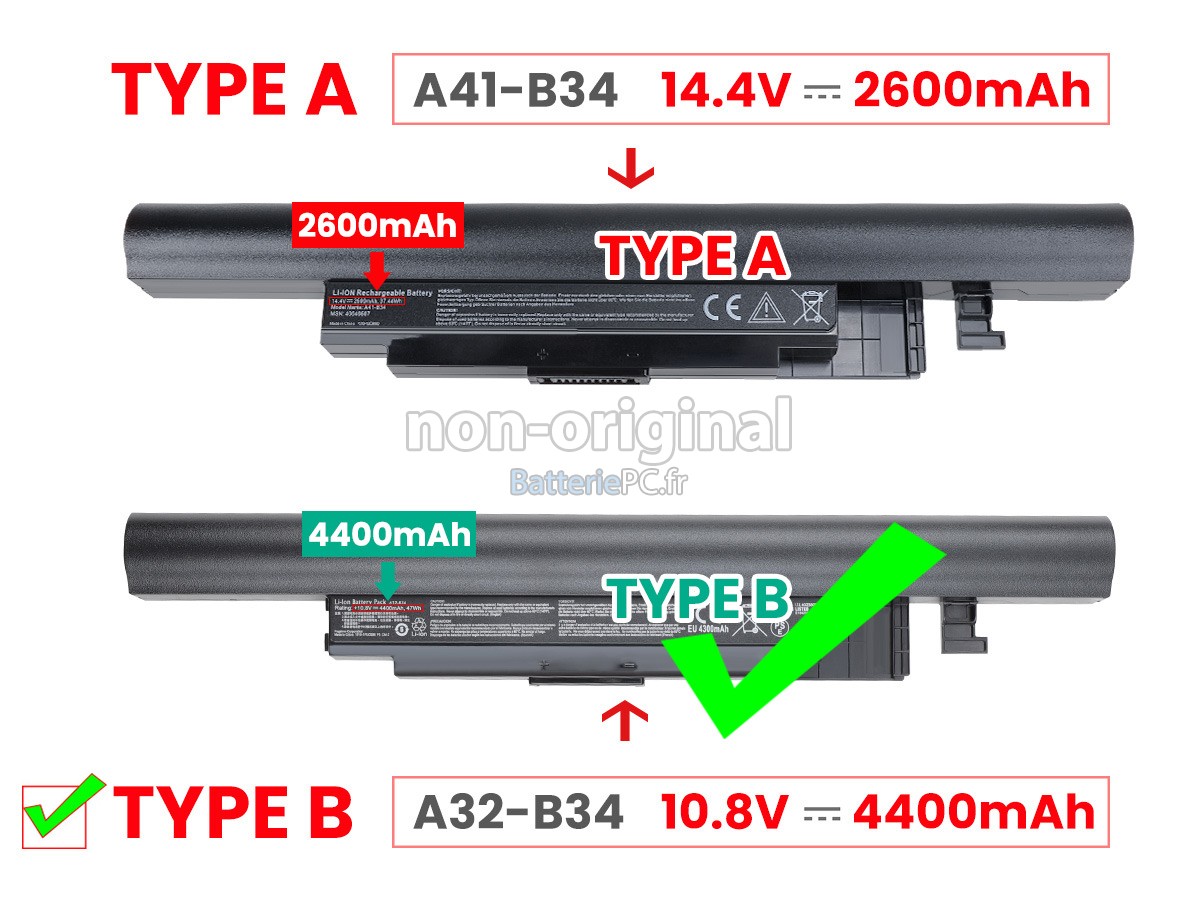 batterie pour Medion A32-B34