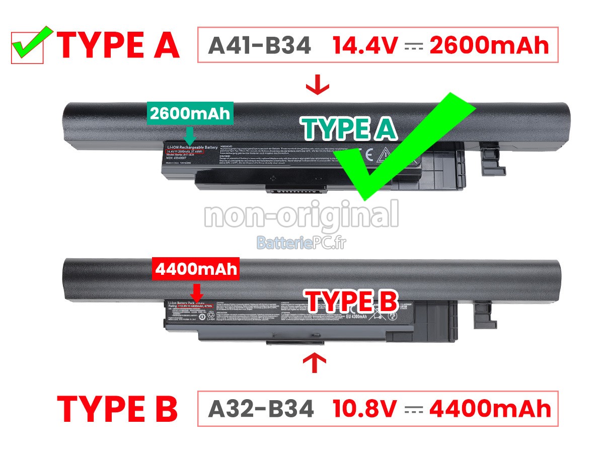 batterie pour Medion A32-B34