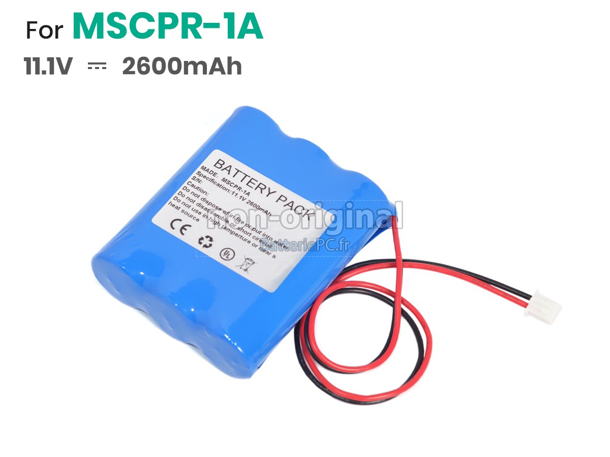 batterie pour Medsonic MSCPR-1A