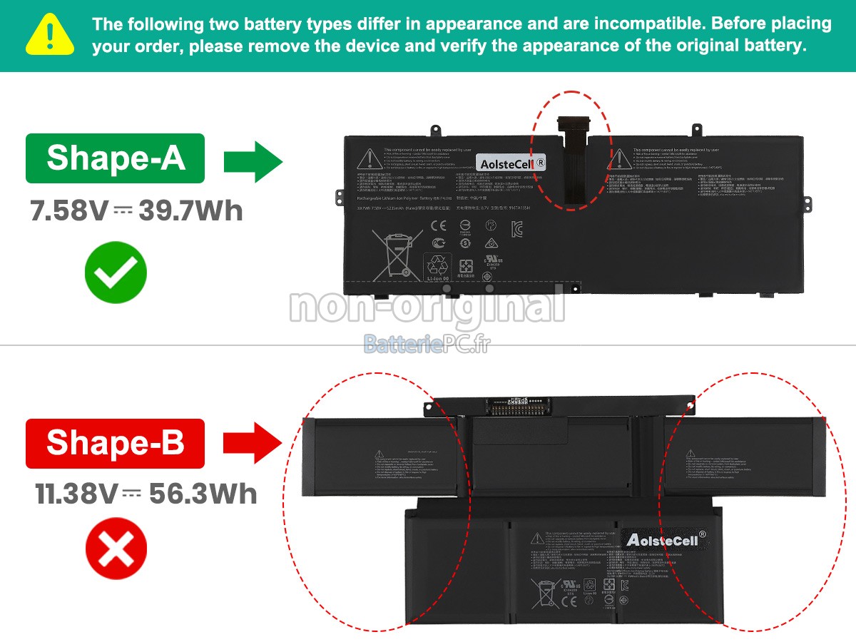 batterie pour Microsoft Surface LAPTOP STUDIO 1943