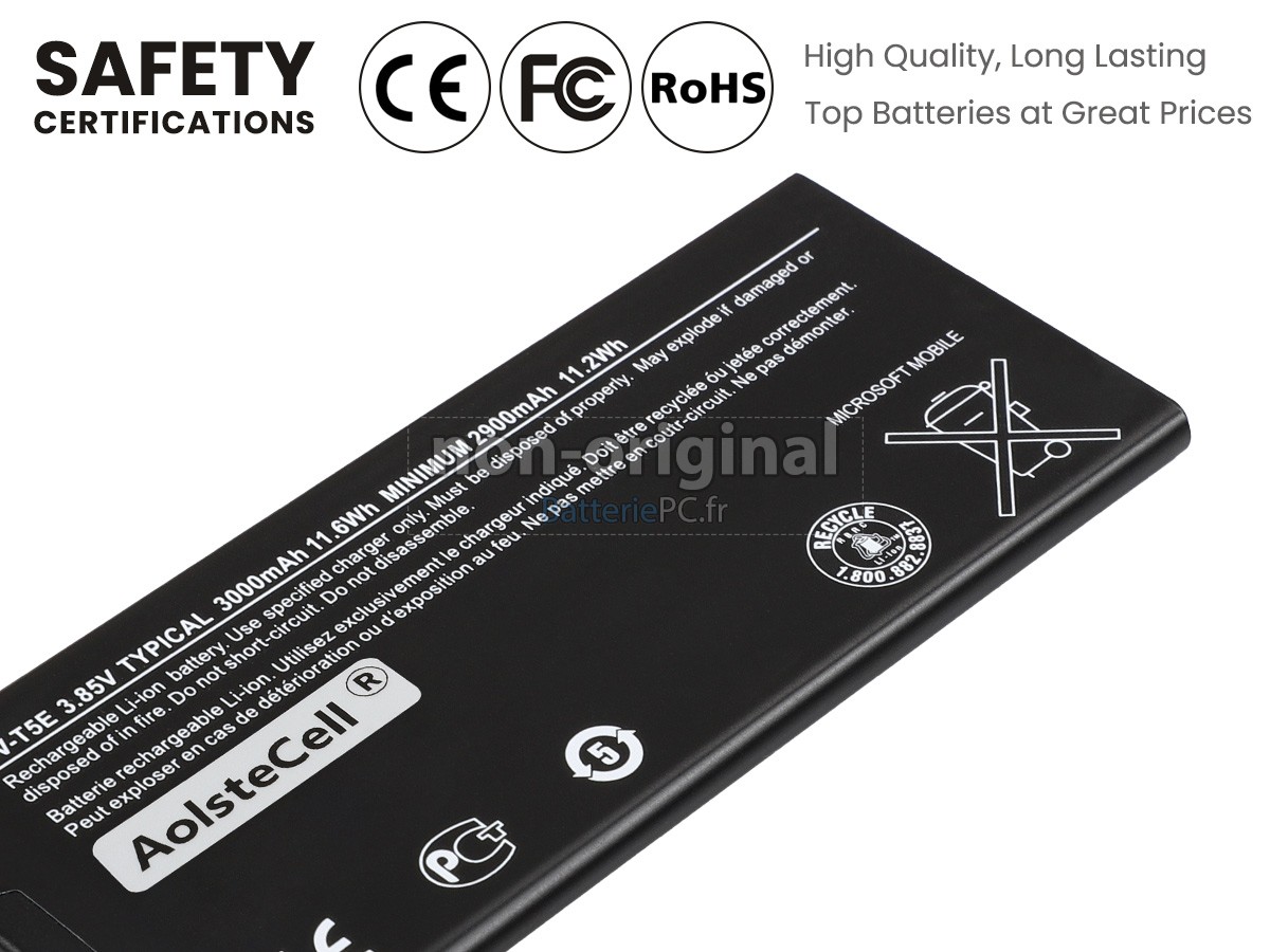 batterie pour Microsoft BVT5E