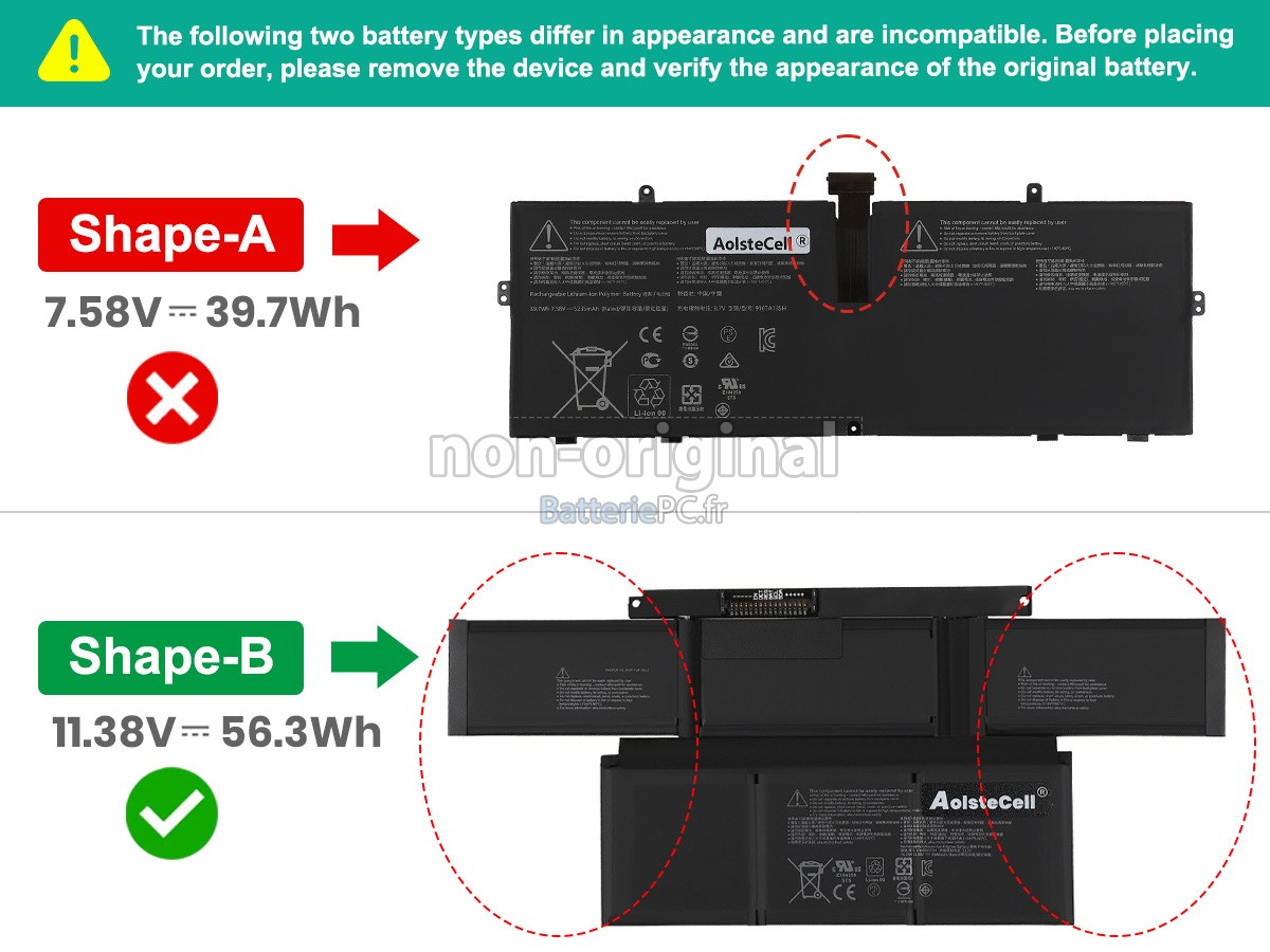 batterie pour Microsoft Surface LAPTOP STUDIO 1943