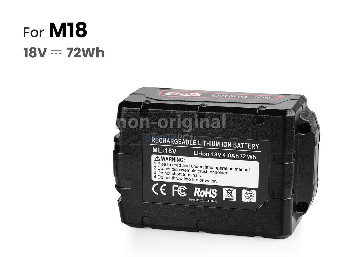 batterie pour Milwaukee 2661-20