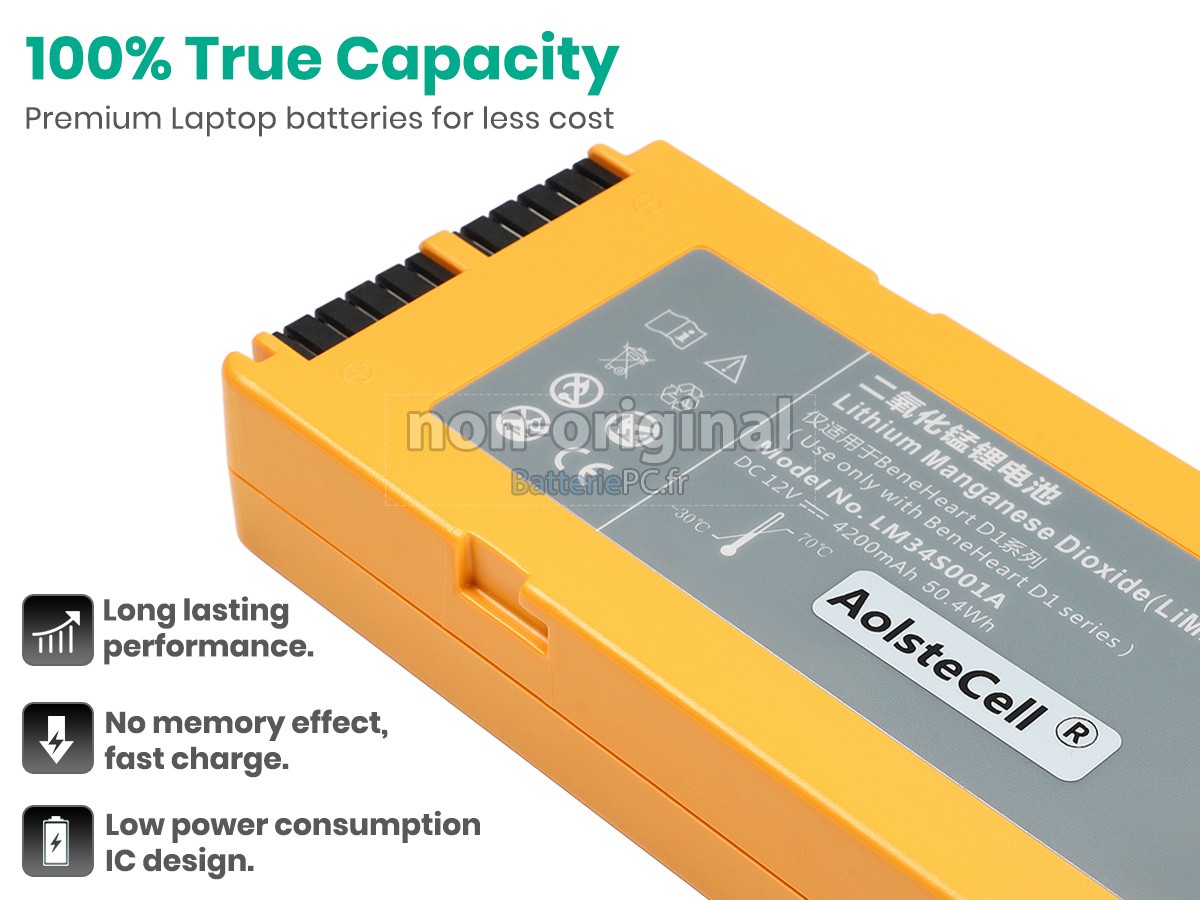 batterie pour Mindray BENEHEART D1 PRO