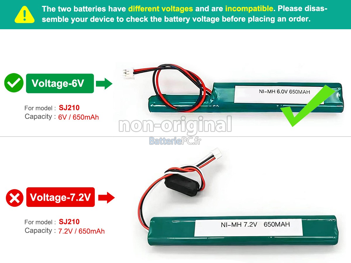 batterie pour Mitutoyo 6V-SJ210