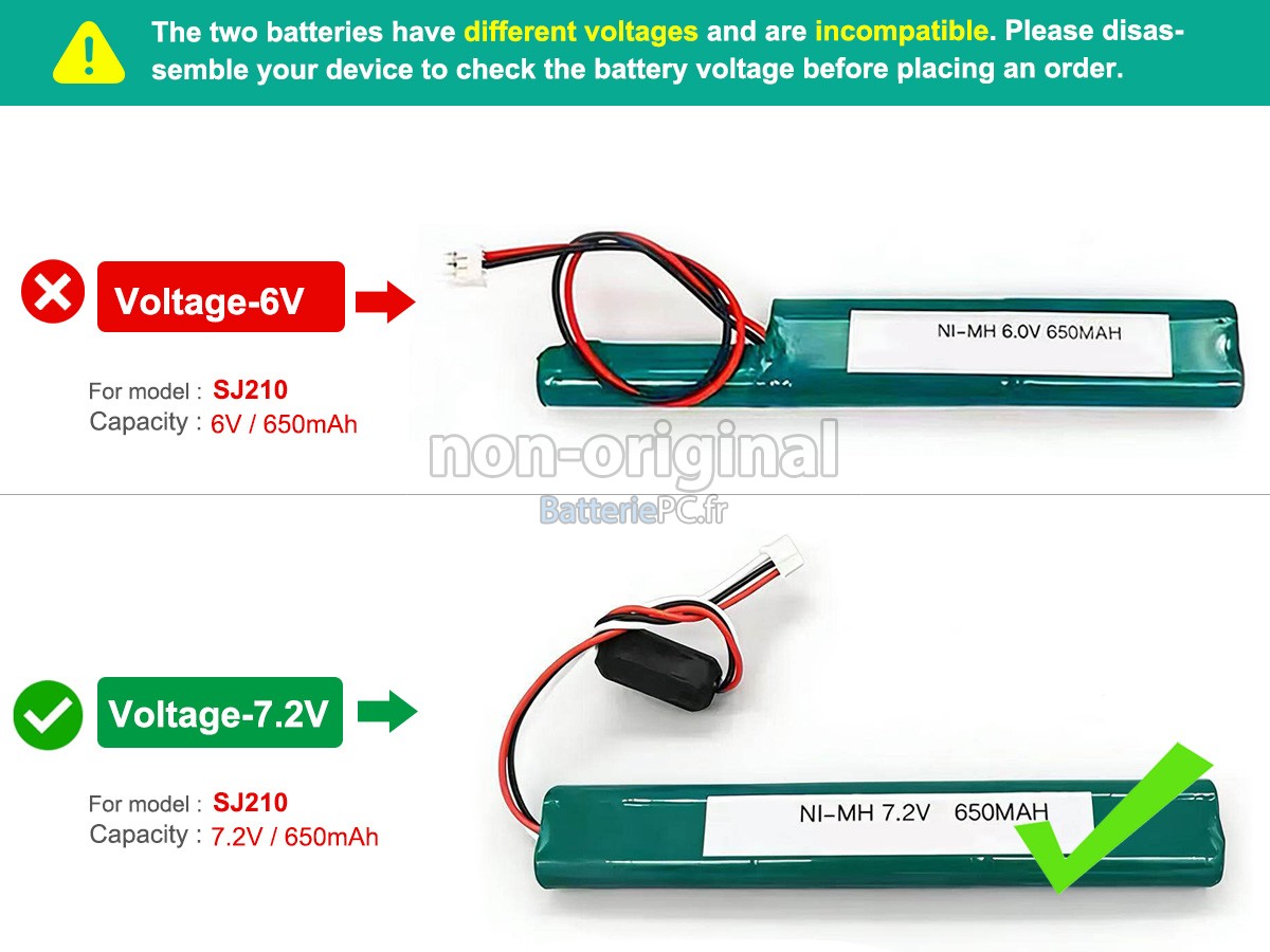 batterie pour Mitutoyo 6V-SJ210