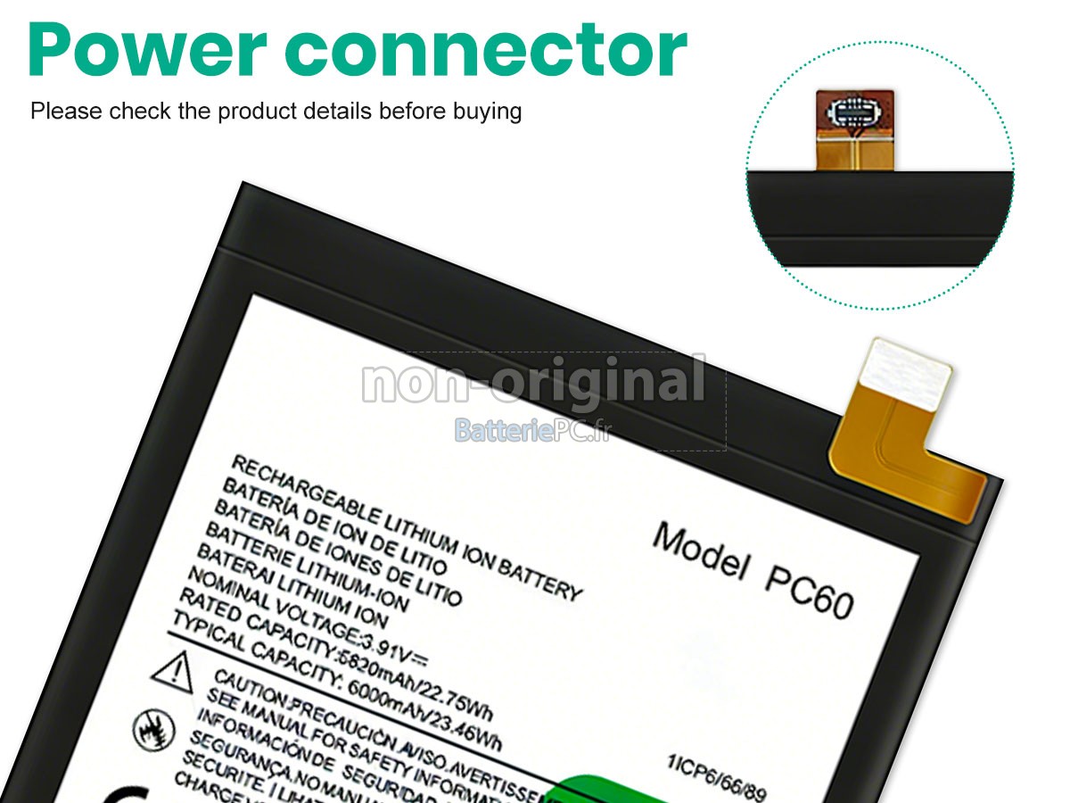batterie pour Motorola PC60