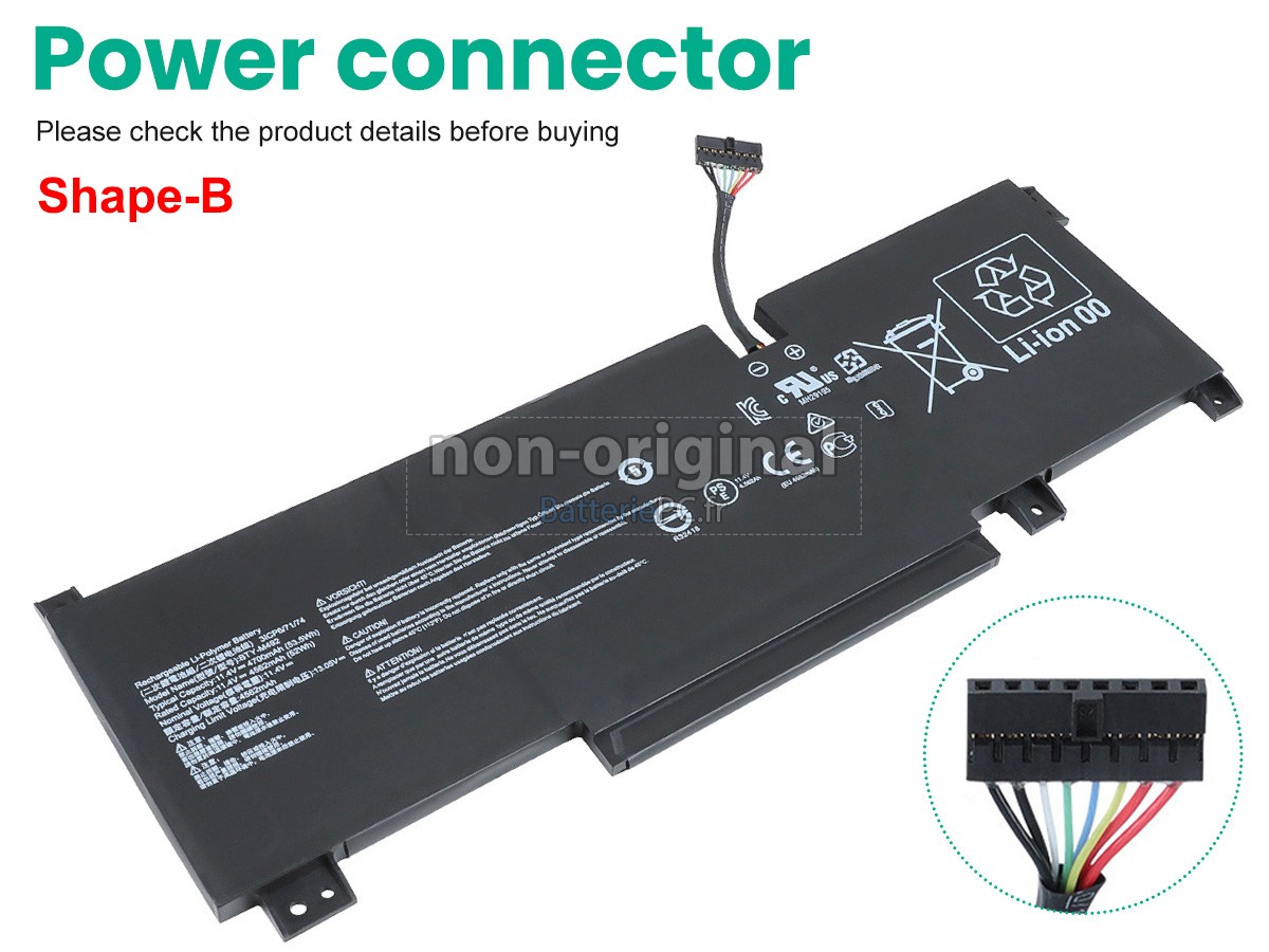 batterie pour MSI PRESTIGE 14 A12UC-210PL