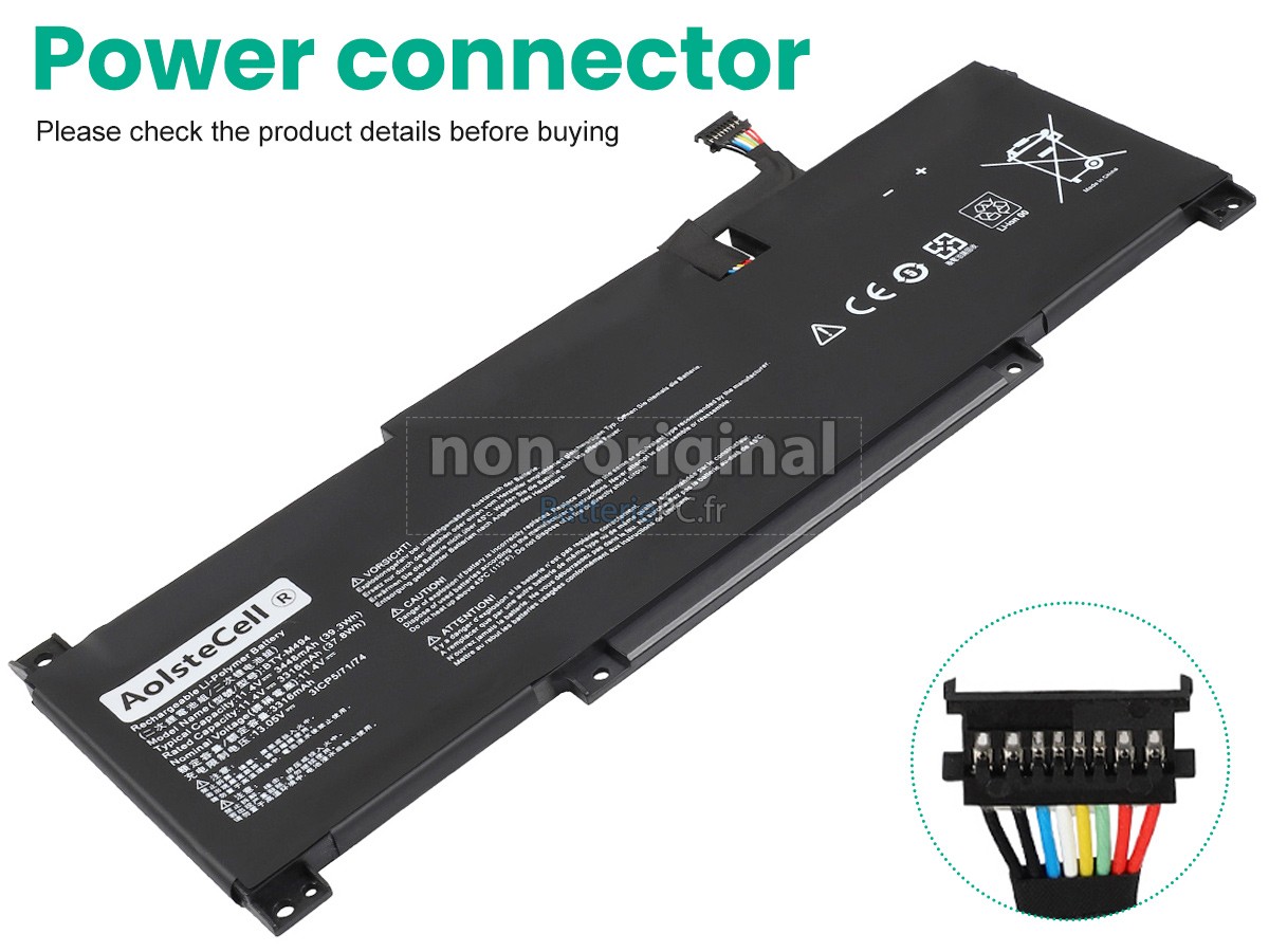 batterie pour MSI MODERN 15 A10RB-045HK