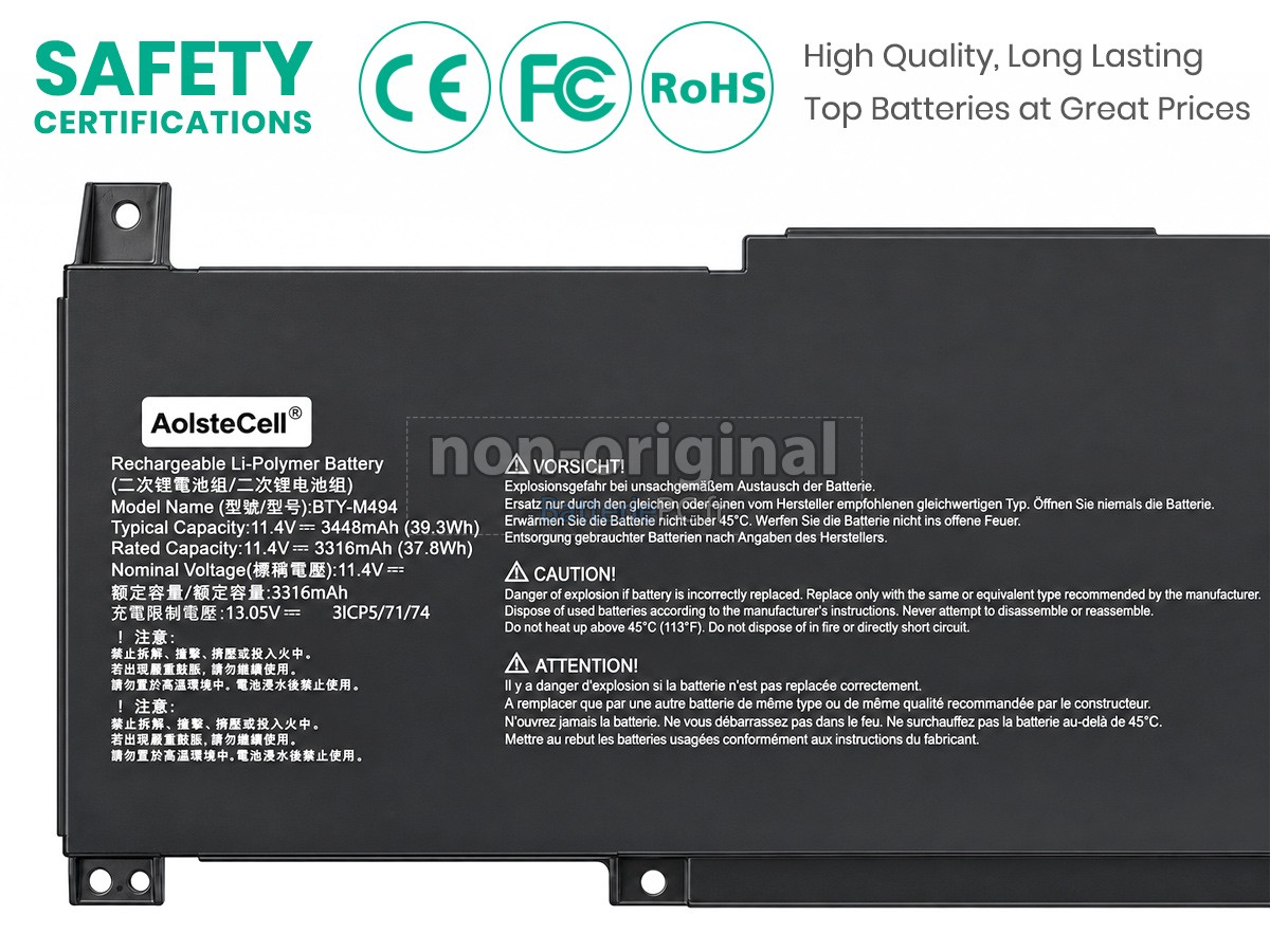 batterie pour MSI MODERN 15 A10RB-045HK