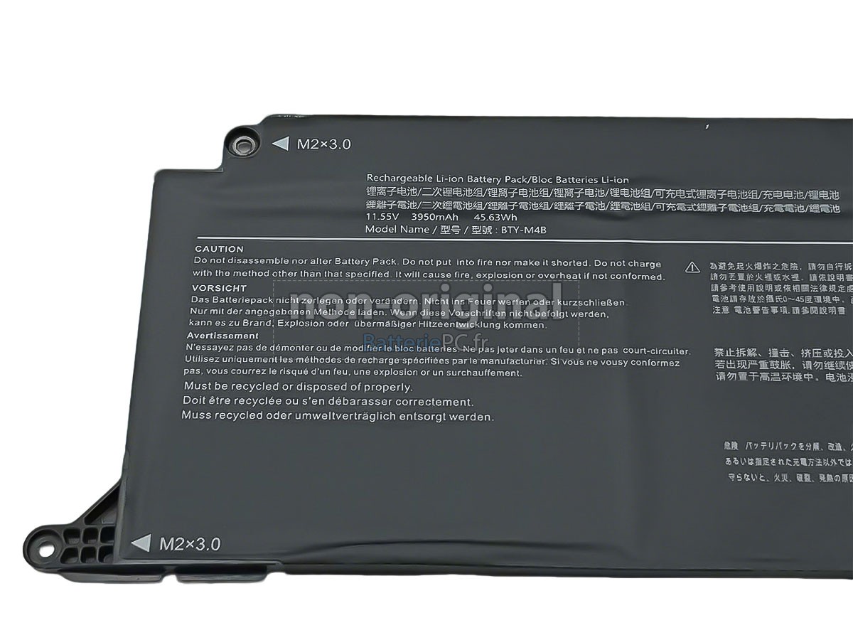 batterie pour MSI BTY-M4B