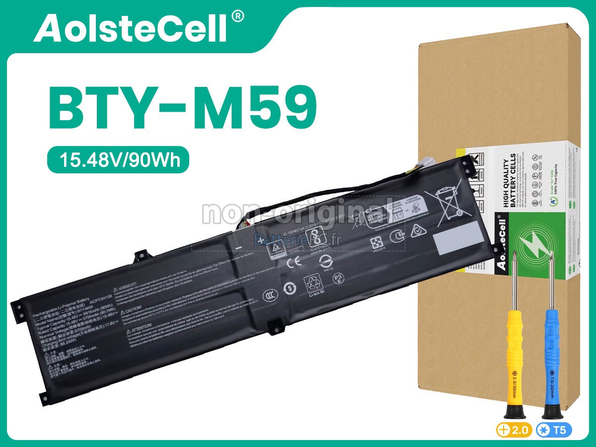 batterie pour MSI PULSE 17 AI C1VGKG-022TW