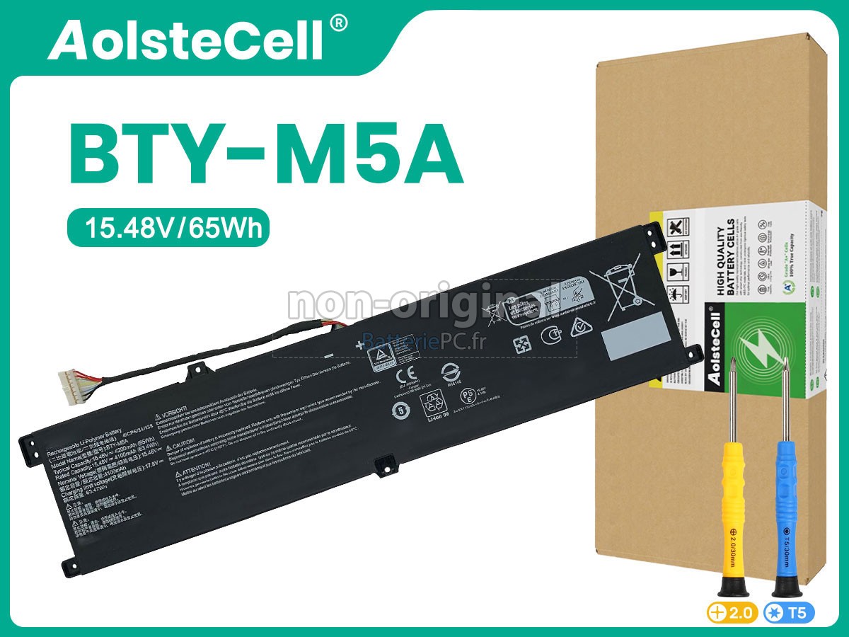batterie pour MSI SWORD 16 HX B14VGKG-024XPL